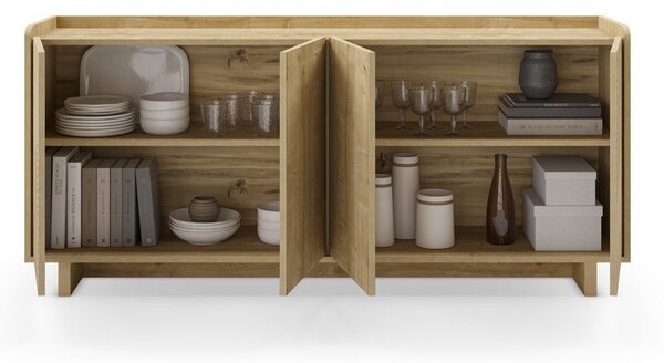 Komoda w dekorze dębu w naturalnym kolorze 180x80x40 cm Daira – Marckeric
