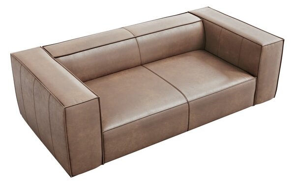 Jasnobrązowa skórzana sofa 212 cm Madame – Windsor & Co Sofas
