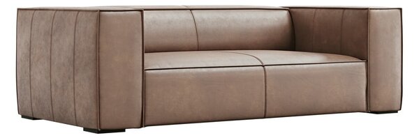 Jasnobrązowa skórzana sofa 212 cm Madame – Windsor & Co Sofas