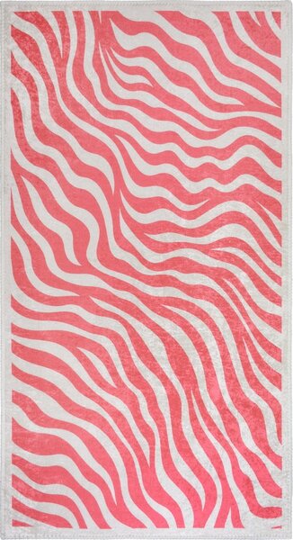 Różowy dywan odpowiedni do prania 60x100 cm Red Zebra – Vitaus