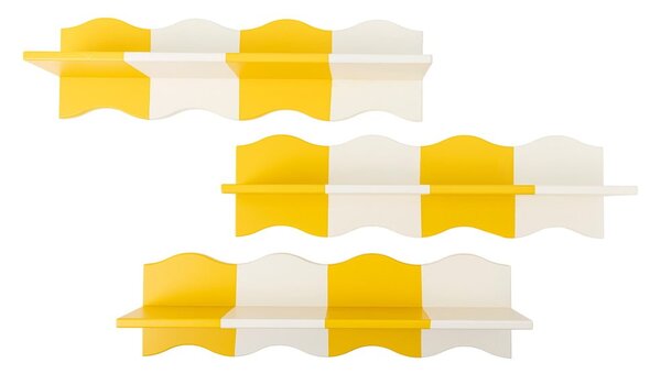 Żółto-biała półka dziecięca 80 cm Bubbi – Bloomingville Mini