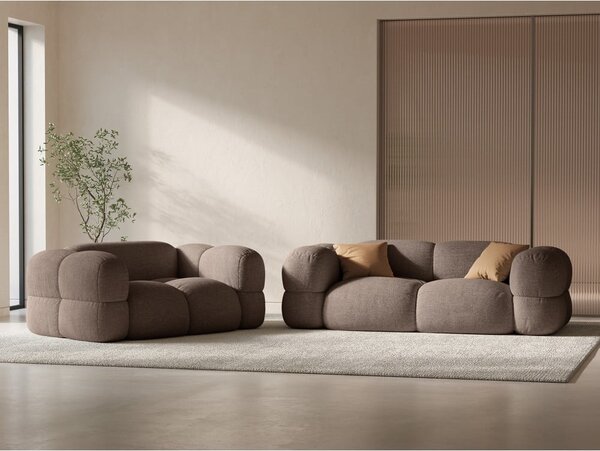 Brązowa sofa 210 cm Loretto – Cosmopolitan Design