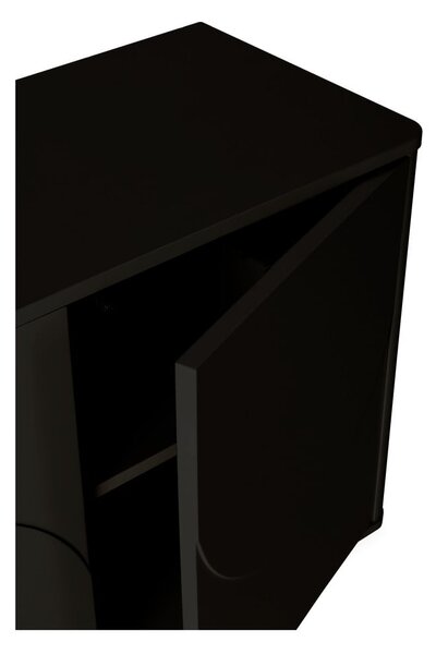 Czarna komoda 180x75x40 cm Solei – MOME