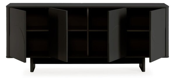 Czarna komoda 180x75x40 cm Solei – MOME