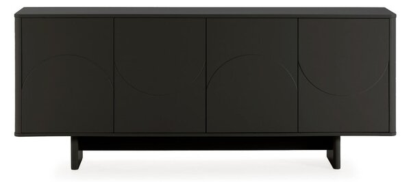 Czarna komoda 180x75x40 cm Solei – MOME
