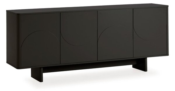 Czarna komoda 180x75x40 cm Solei – MOME