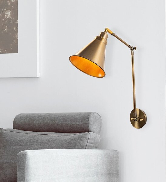 Kinkiet w kolorze złota ø 20 cm Chicago – Opviq lights