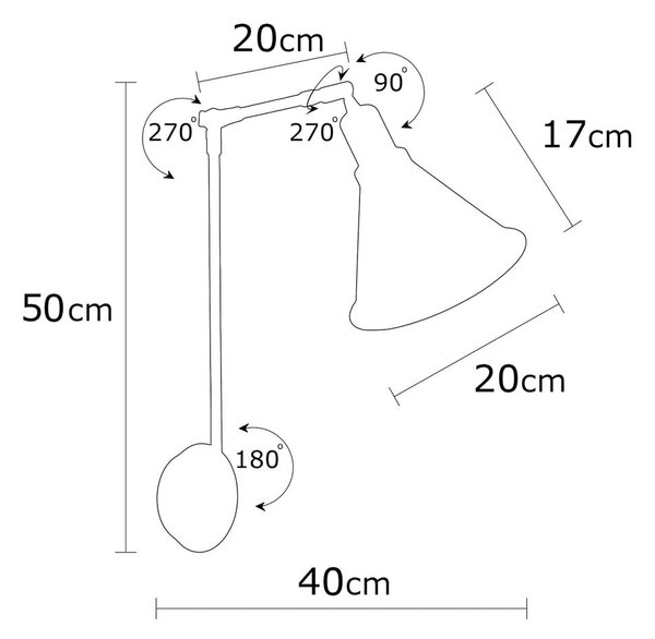 Kinkiet w kolorze złota ø 20 cm Chicago – Opviq lights