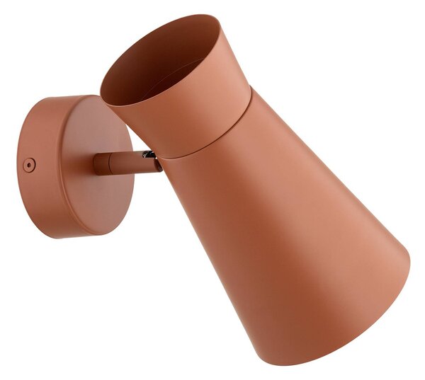 Kinkiet Lotta Argon, możliwość ściemniania, terracotta, salon / jadalnia, metal