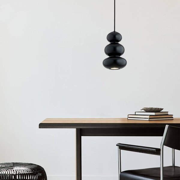 Lampa wisząca Oman Argon, możliwość ściemniania, zielony, salon / jadalnia, szkło