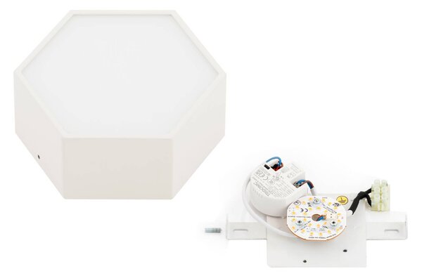 Lampa sufitowa LED Libre Argon, biały / opal, salon / jadalnia, metal
