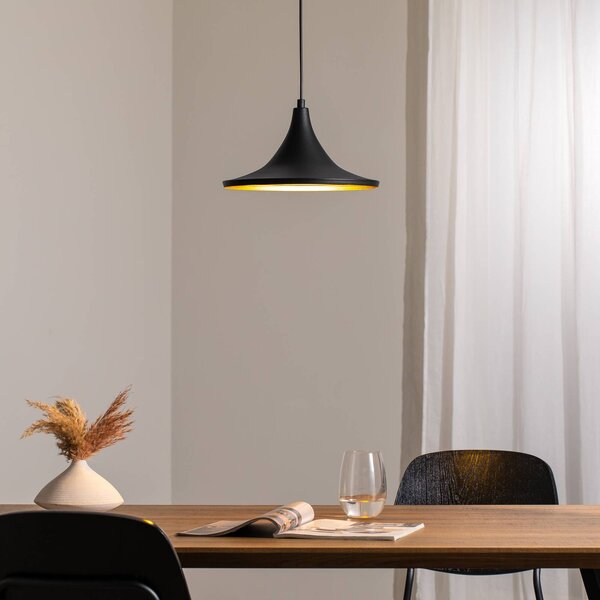 Lampa wisząca Genisy ROYALTECH, możliwość ściemniania, czarny, salon / jadalnia, metal, skandynawski