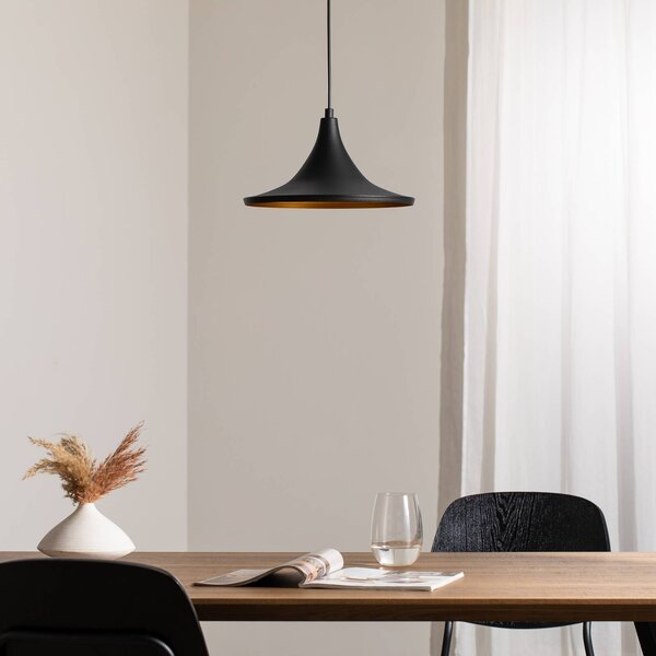 Lampa wisząca Genisy ROYALTECH, możliwość ściemniania, czarny, salon / jadalnia, metal, skandynawski