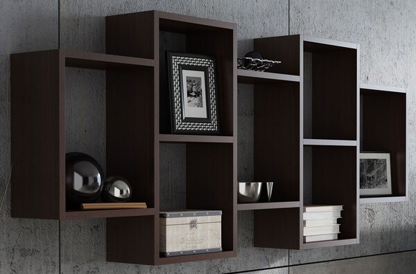 Ścienna półka modułowa wenge L8-S54