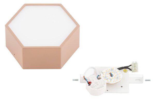 Lampa sufitowa LED Libre Argon, brązowy / rdzawy, salon / jadalnia, metal