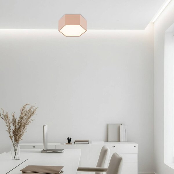 Lampa sufitowa LED Libre Argon, brązowy / rdzawy, salon / jadalnia, metal