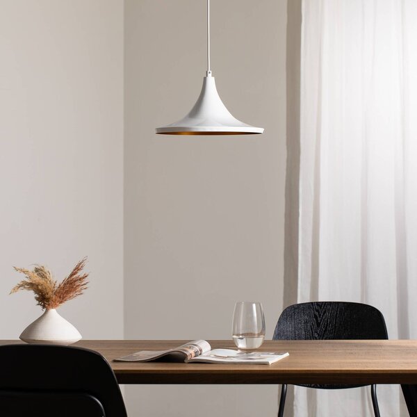Lampa wisząca Genisy ROYALTECH, możliwość ściemniania, biały / opal, salon / jadalnia, metal, skandynawski