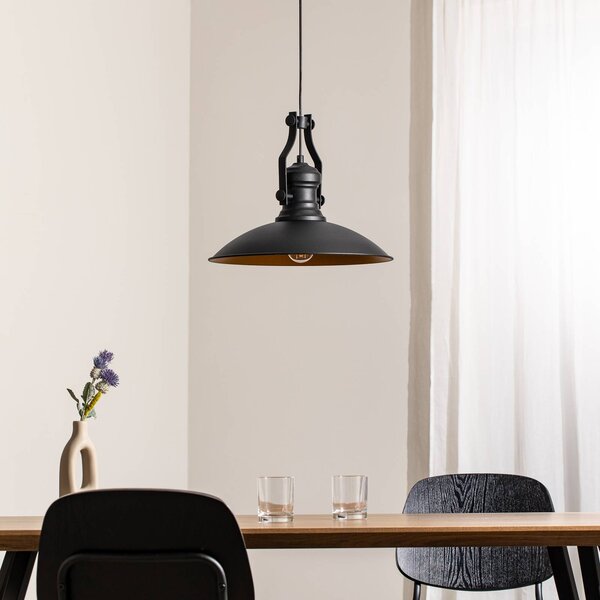 Lampa wisząca Fimda ROYALTECH, możliwość ściemniania, czarny, salon / jadalnia, metal
