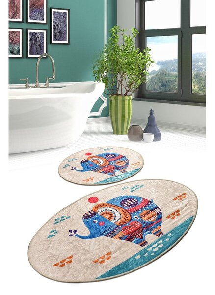 Dywaniki łazienkowe zestaw 2 szt. 60x100 cm Etnic – Foutastic
