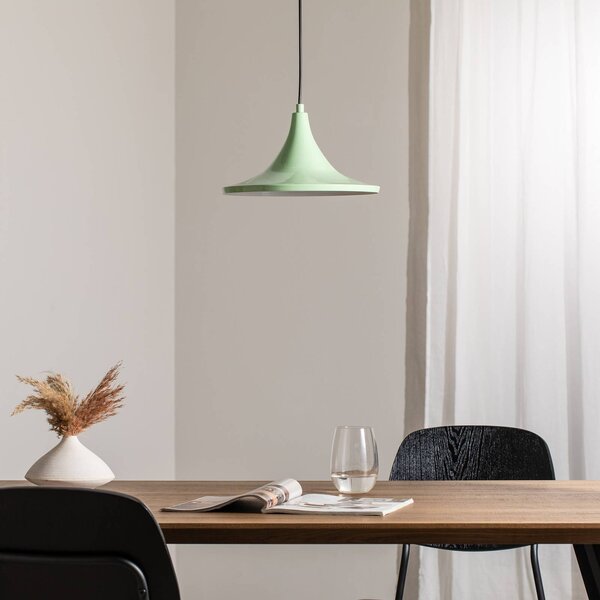 Lampa wisząca Genisy ROYALTECH, możliwość ściemniania, zielony, salon / jadalnia, metal, skandynawski