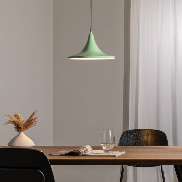 Lampa wisząca Genisy ROYALTECH, możliwość ściemniania, zielony, salon / jadalnia, metal, skandynawski