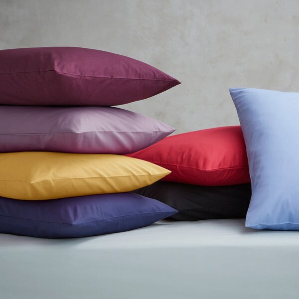 Żółte prześcieradło z perkalu z gumką 90x190 cm Easy Iron Percale – Catherine Lansfield