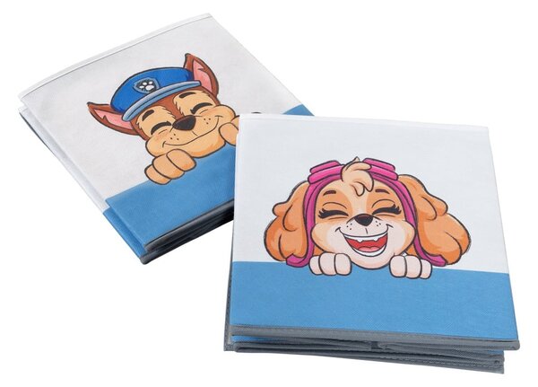 Tekstylne dziecięce pojemniki na zabawki 2 szt. 27x27x27 cm Paw Patrol – Roba