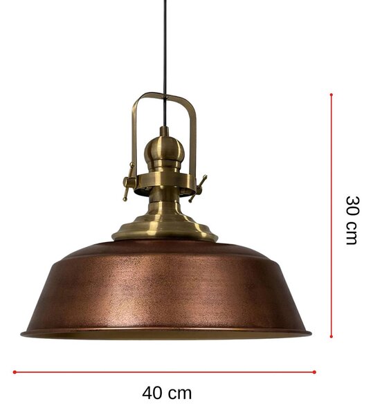 Lampa wisząca Marei ROYALTECH, możliwość ściemniania, miedziany, salon / jadalnia, metal, vintage