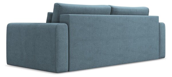 Jasnoniebieska rozkładana/ze schowkiem sofa 238 cm Kapua – Makamii