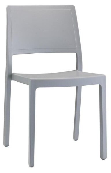 Krzesło ogrodowe plastikowe z tworzywa szare sztaplowane 120 kg