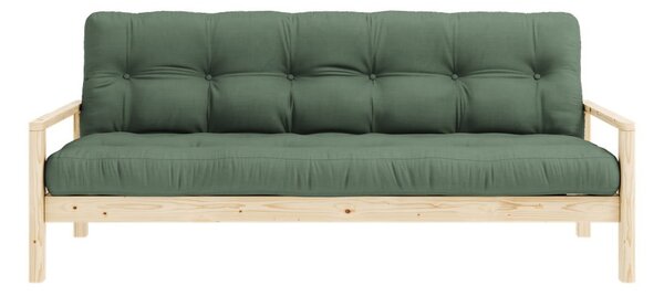 Zielona rozkładana sofa 205 cm Knob – Karup Design