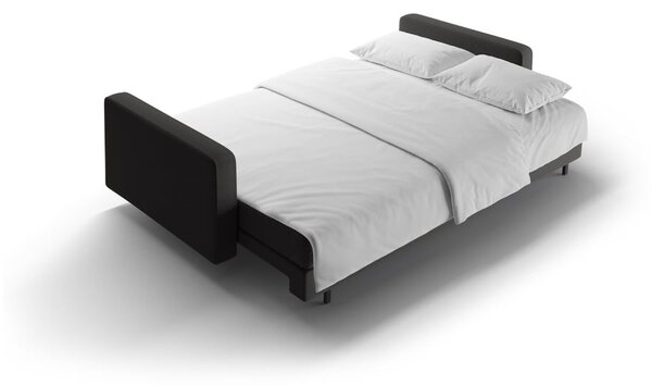 Ciemnoszara rozkładana sofa ze schowkiem 222 cm Bali – Cosmopolitan Design