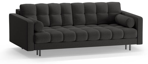 Ciemnoszara rozkładana sofa ze schowkiem 222 cm Bali – Cosmopolitan Design