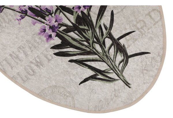 Fioletowo-beżowe dywaniki łazienkowe zestaw 3 szt. 60x100 cm Lavender – Foutastic