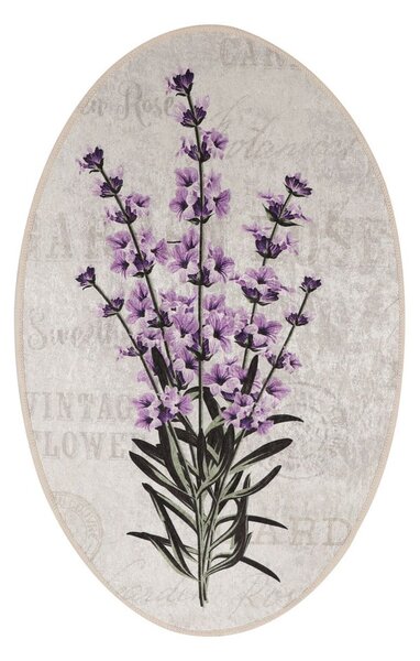 Fioletowo-beżowe dywaniki łazienkowe zestaw 3 szt. 60x100 cm Lavender – Foutastic