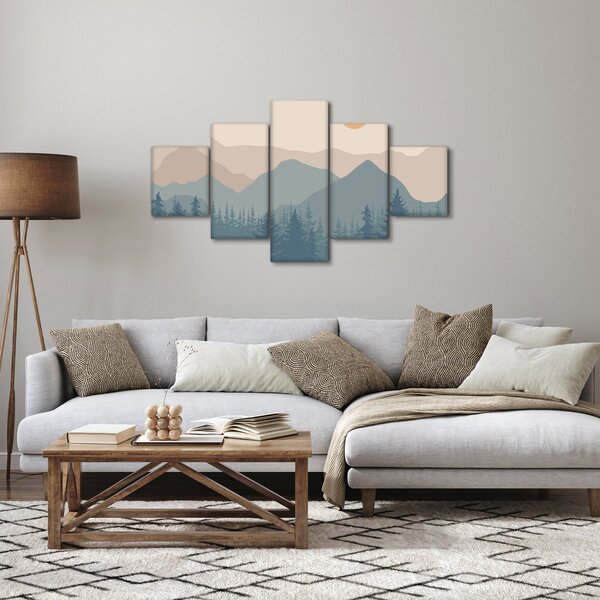 Obraz - Góry Turkusowe N⁰1 (125x70 cm)