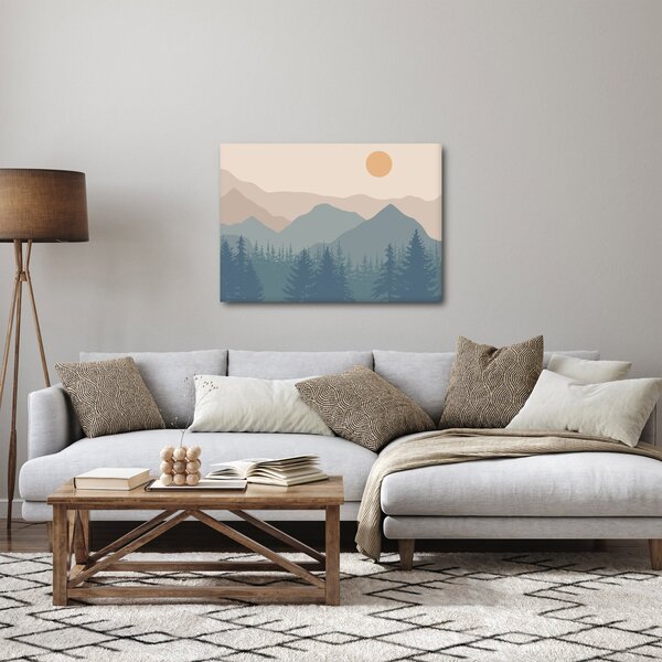 Obraz - Góry Turkusowe N⁰1 (70x50 cm)