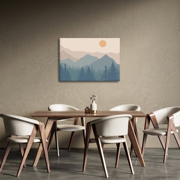 Obraz - Góry Turkusowe N⁰1 (70x50 cm)