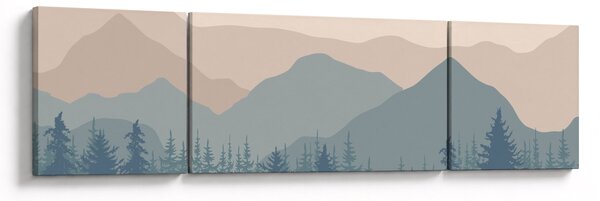 Obraz - Góry Turkusowe N⁰1 (170x50 cm)