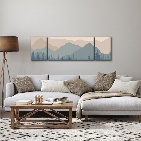 Obraz - Góry Turkusowe N⁰1 (170x50 cm)