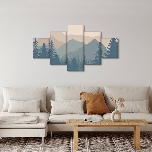 Obraz - Góry Turkusowe N⁰2 (125x70 cm)