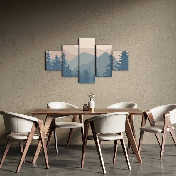 Obraz - Góry Turkusowe N⁰2 (125x70 cm)
