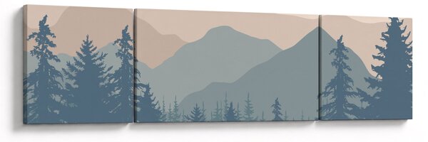 Obraz - Góry Turkusowe N⁰2 (170x50 cm)