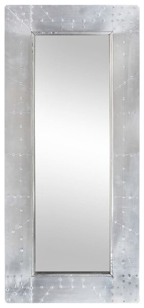 Lustro ścienne w stylu Aviator, 110x50 cm, metalowe