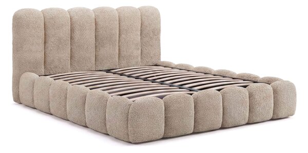MebleMWM Łóżko tapicerowane SF1109 | 140x200 | Boucle | Beż #3