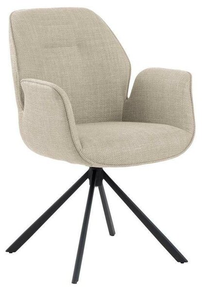AC Design Aura, Obite siedzisko, Tkanina, Beż, Obite oparcie, Tkanina, Beżowy