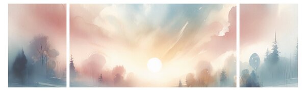 Obraz - Elegancki krajobraz (170x50 cm)