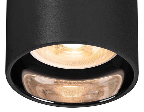 Lampa Sufitowa SLV, Asto Tube, ściemnialny, czarny, salon, metal, nowoczesny
