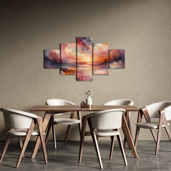 Obraz - Malowane zorze (125x70 cm)