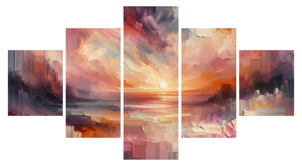 Obraz - Malowane zorze (125x70 cm)